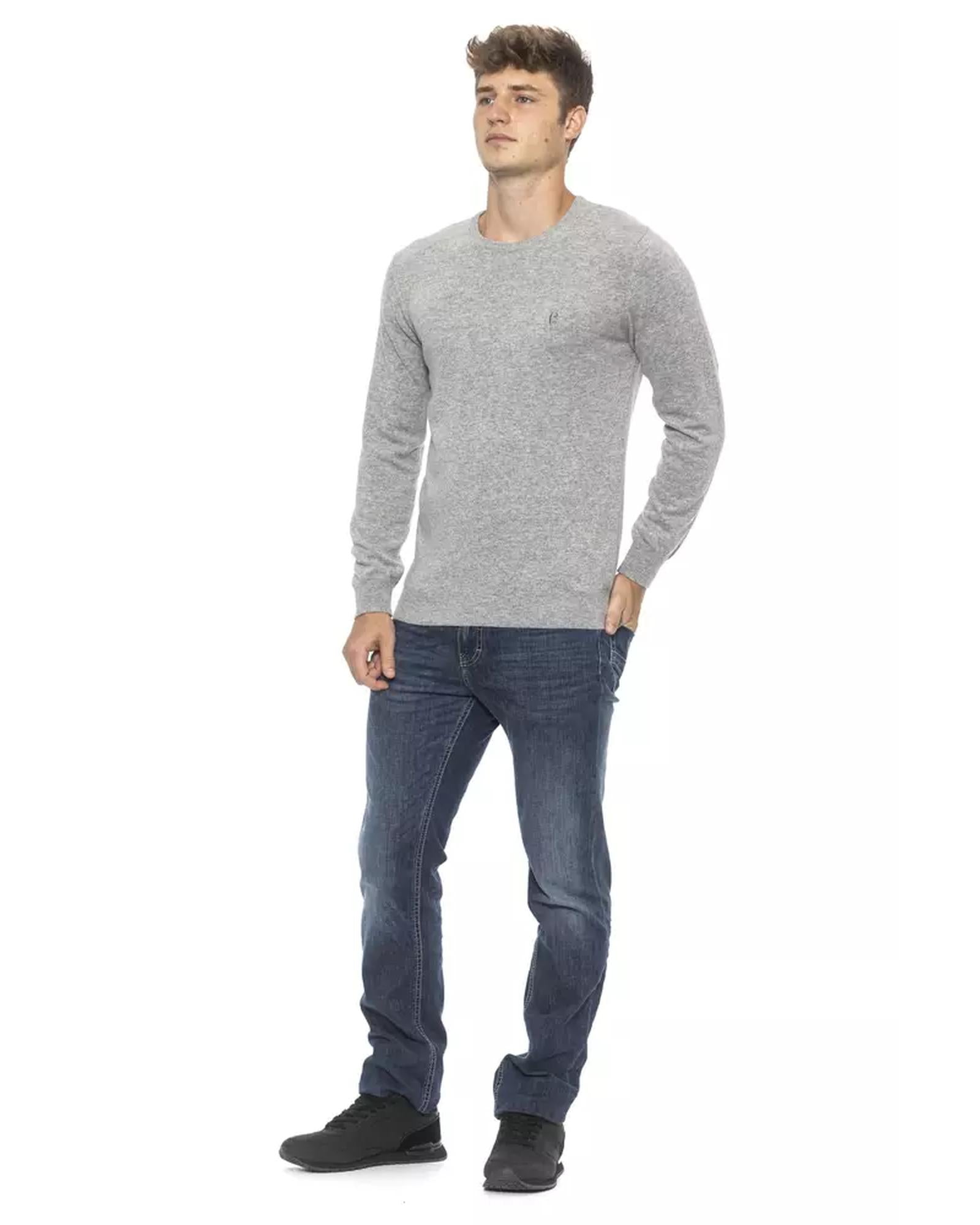 Crew Neck Solid Color Sweater XL Men