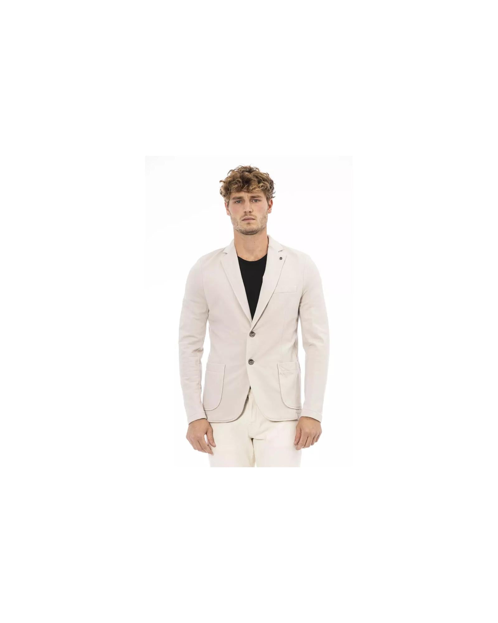 Classic Button Closure Jacket with Front Pockets 46 IT Men