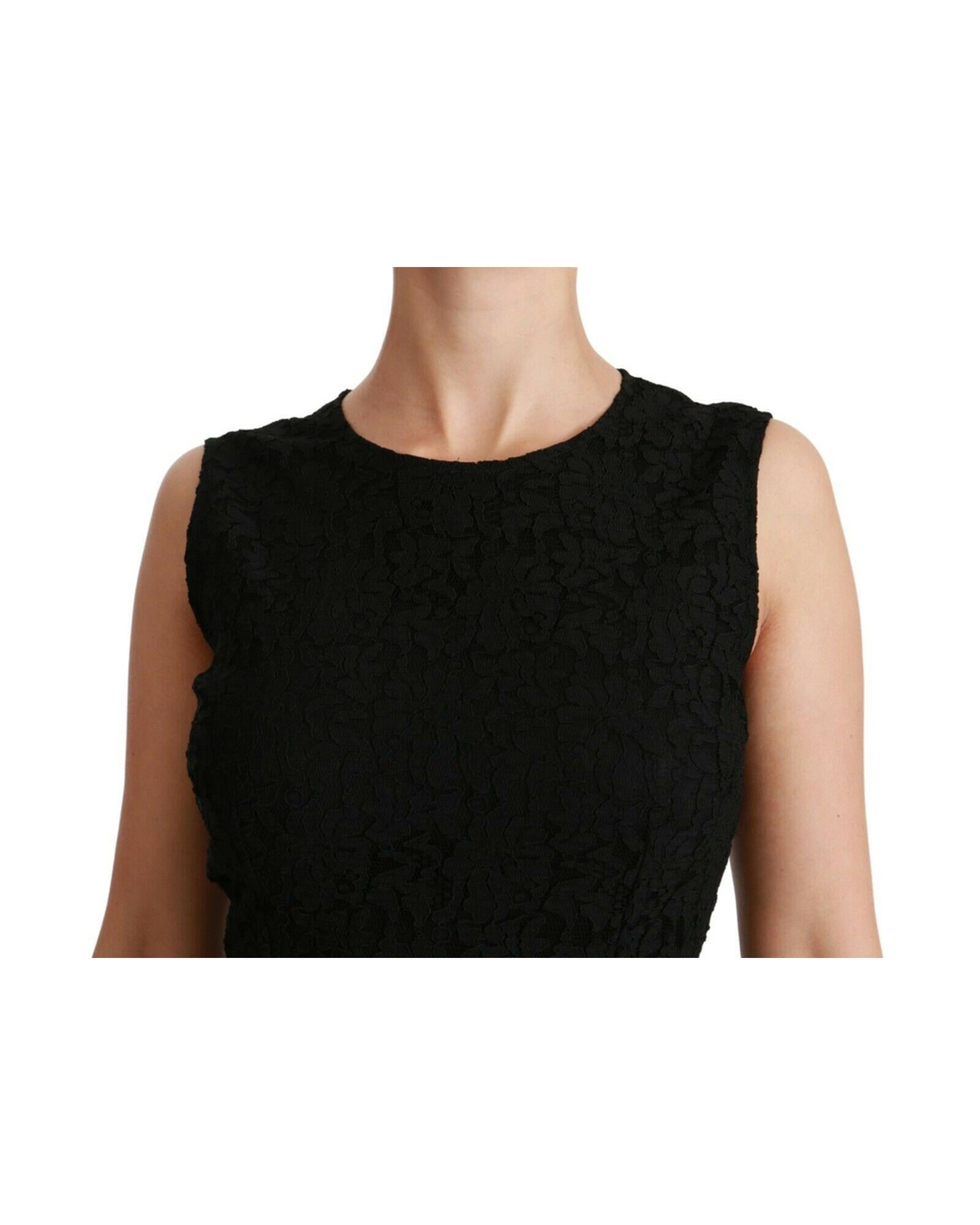 Floral Lace and Brocade Sheath Dress by Dolce &amp; Gabbana 38 IT Women