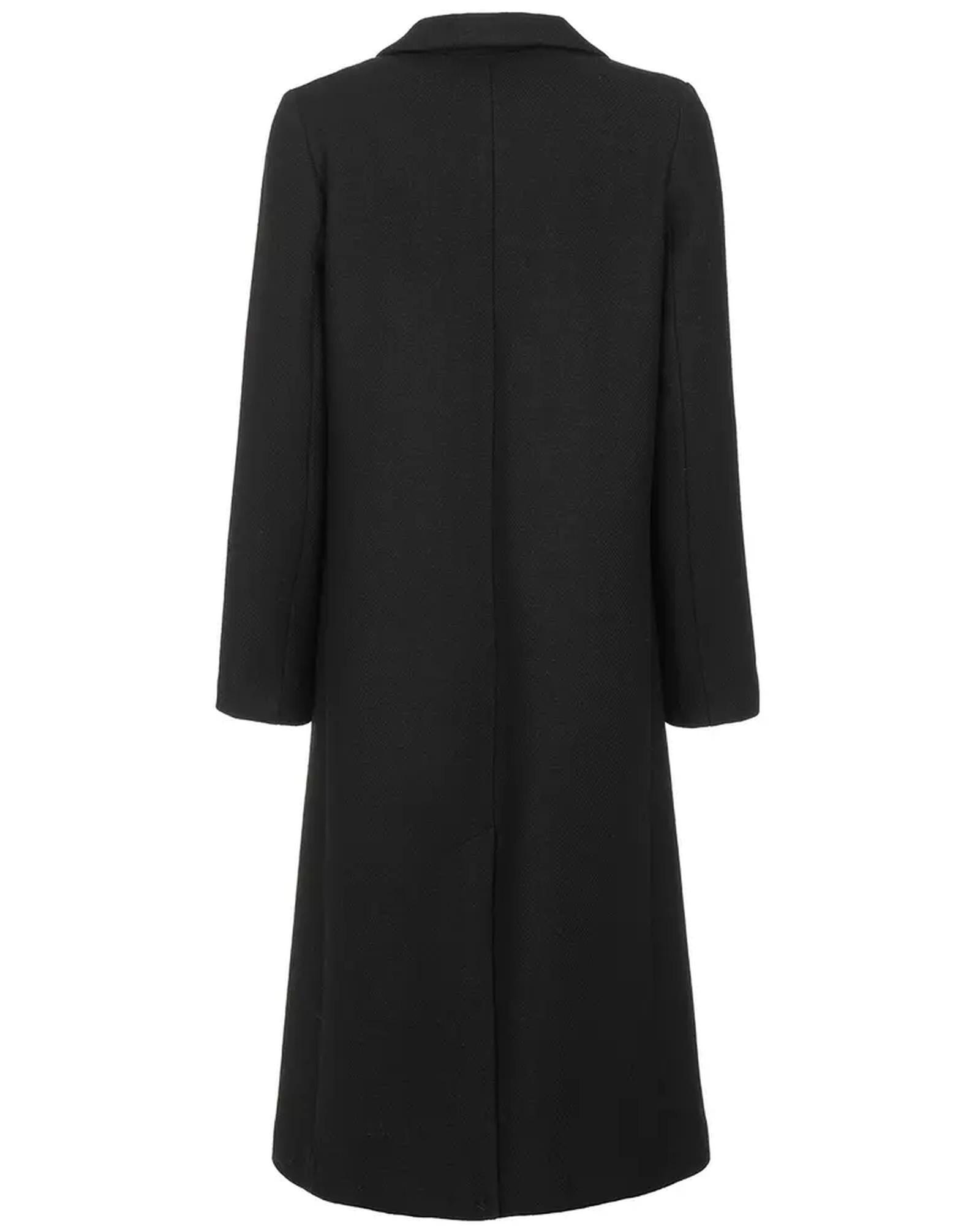 Wool Blend Coat with Front Pockets &amp; Internal Lining 2XL Women