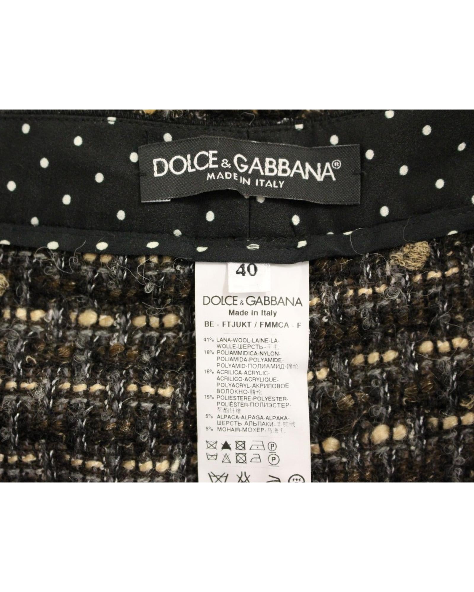Gorgeous Dolce &amp; Gabbana Wool Blend Shorts 38 IT Women