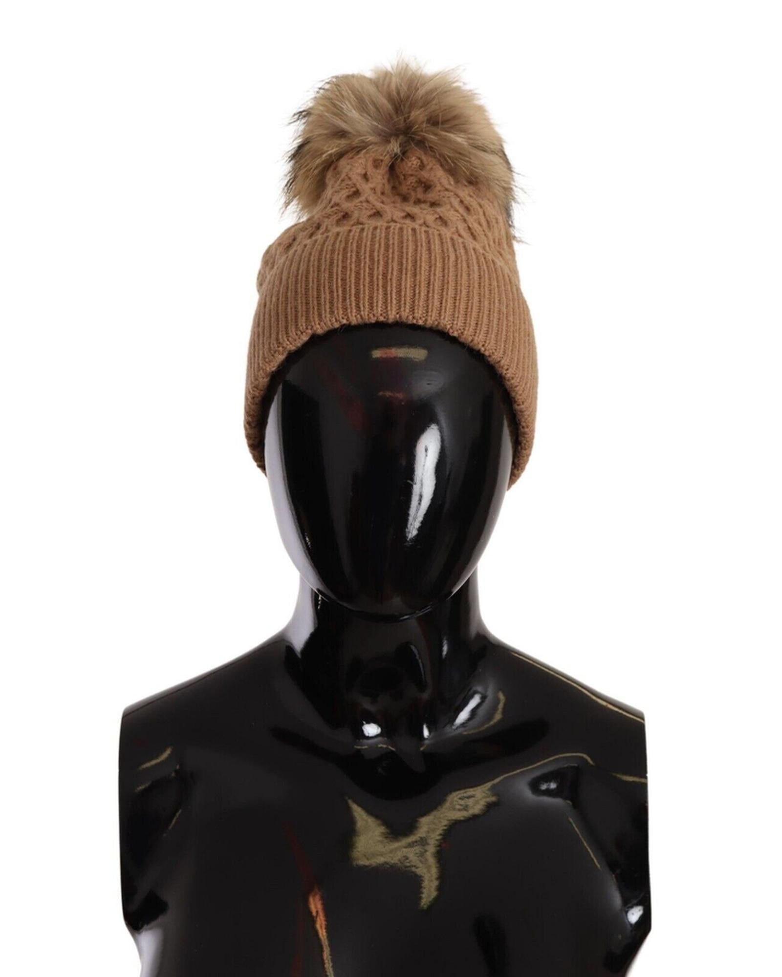 Stunning Dolce &amp; Gabbana Knit Beanie Hat with Fleece Liner One Size Women