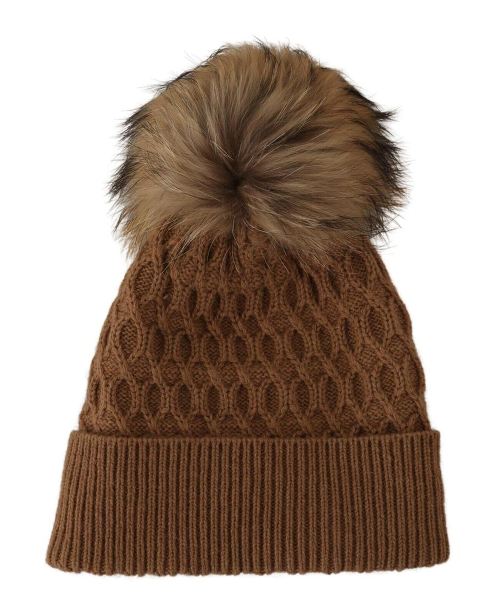 Stunning Dolce &amp; Gabbana Knit Beanie Hat with Fleece Liner One Size Women