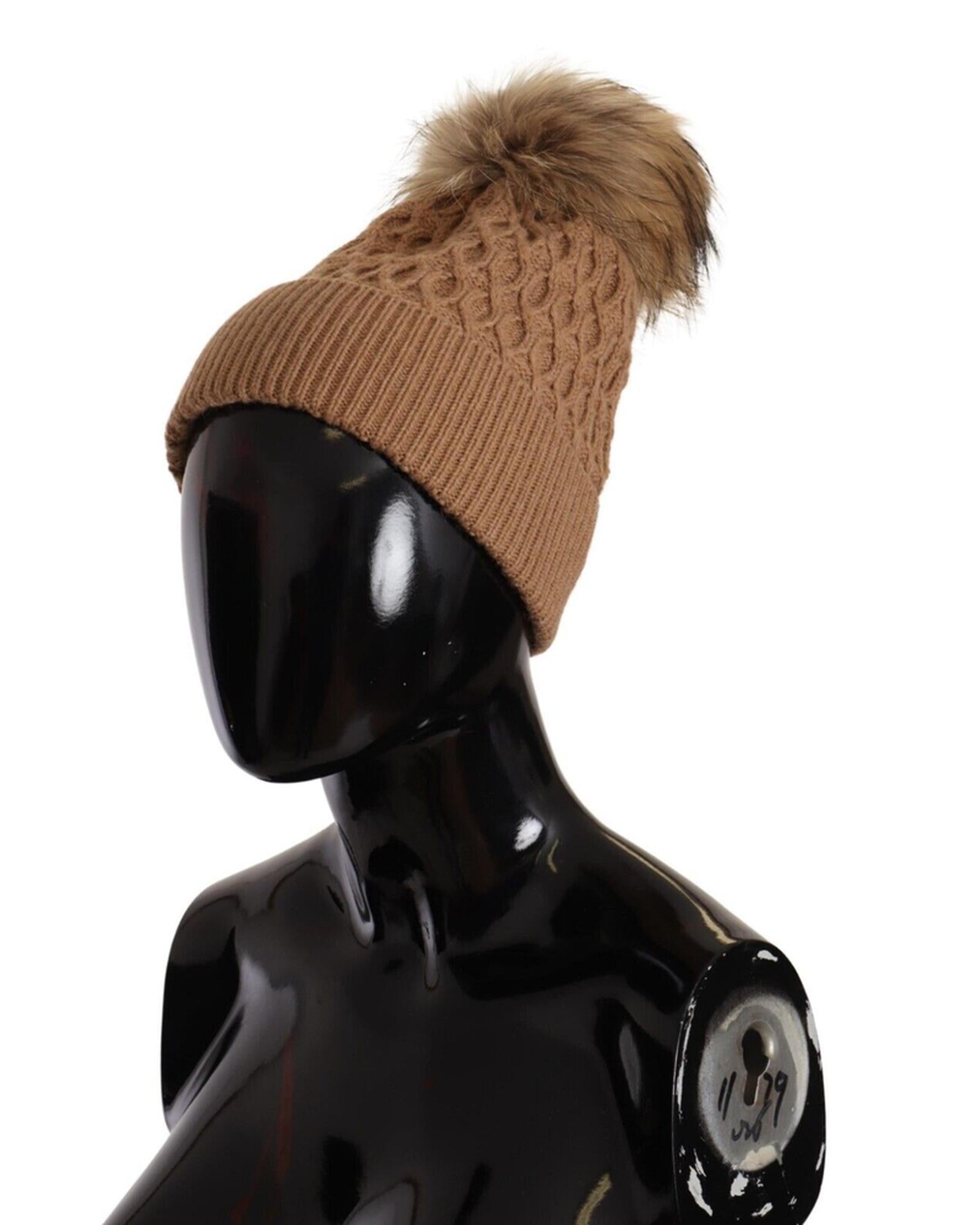 Stunning Dolce &amp; Gabbana Knit Beanie Hat with Fleece Liner One Size Women