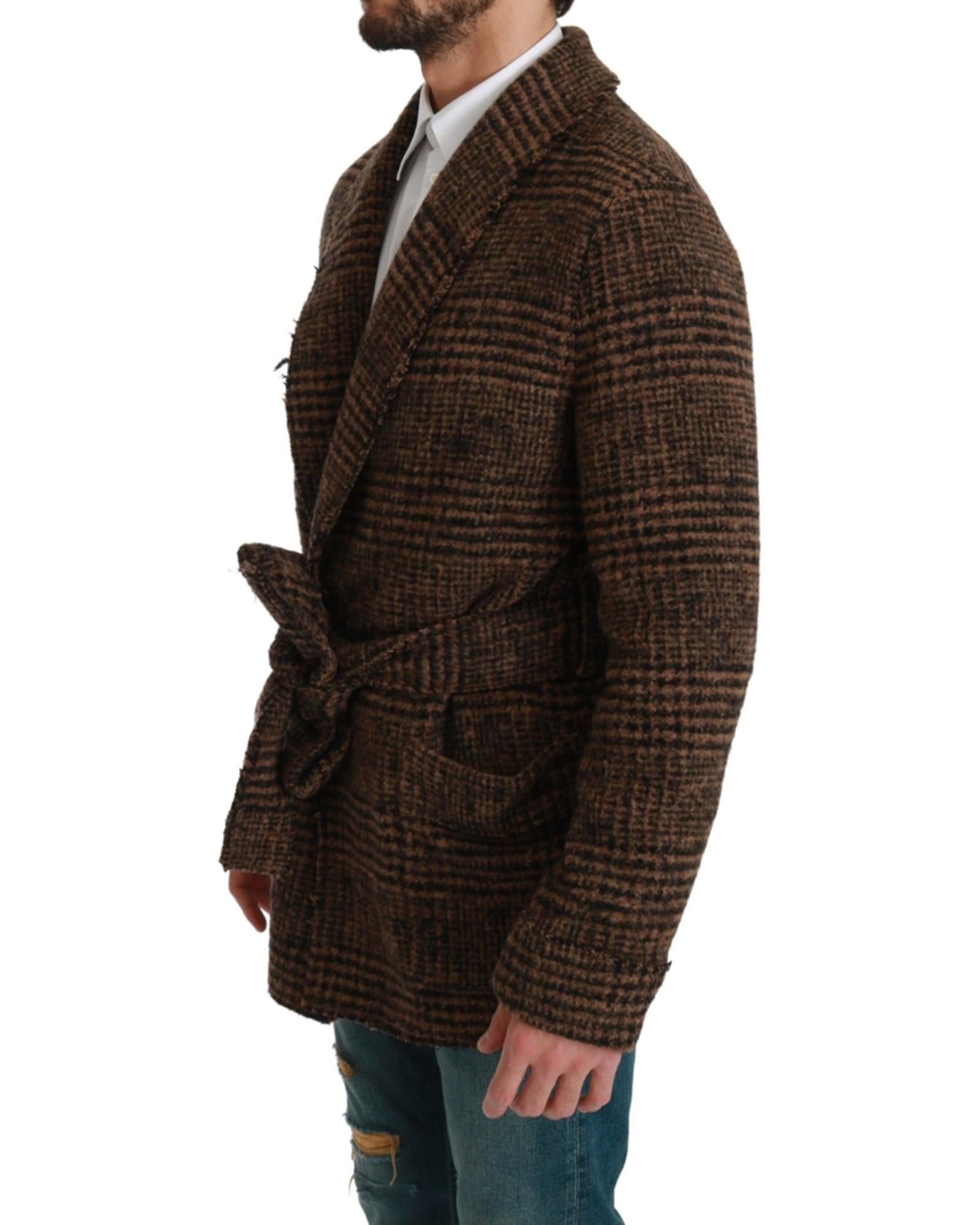 Authentic Dolce &amp; Gabbana Waist Belt Cape Jacket 48 IT Men