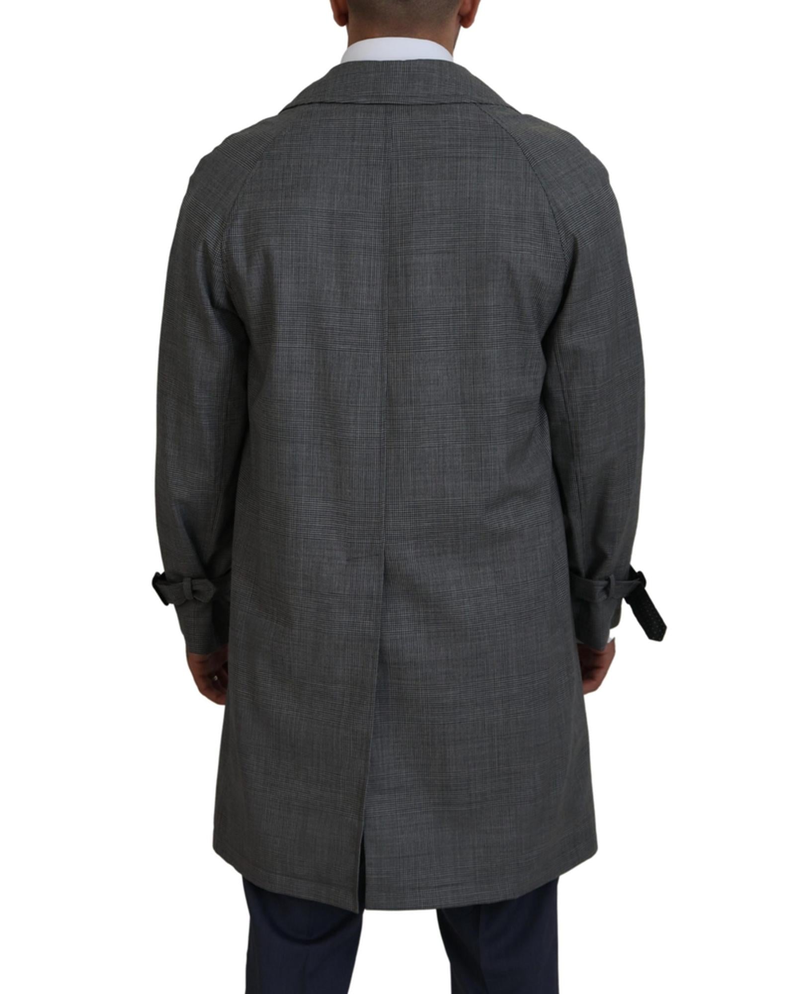 100% Authentic Dolce &amp; Gabbana Trench Coat with Button Closure 46 IT Men