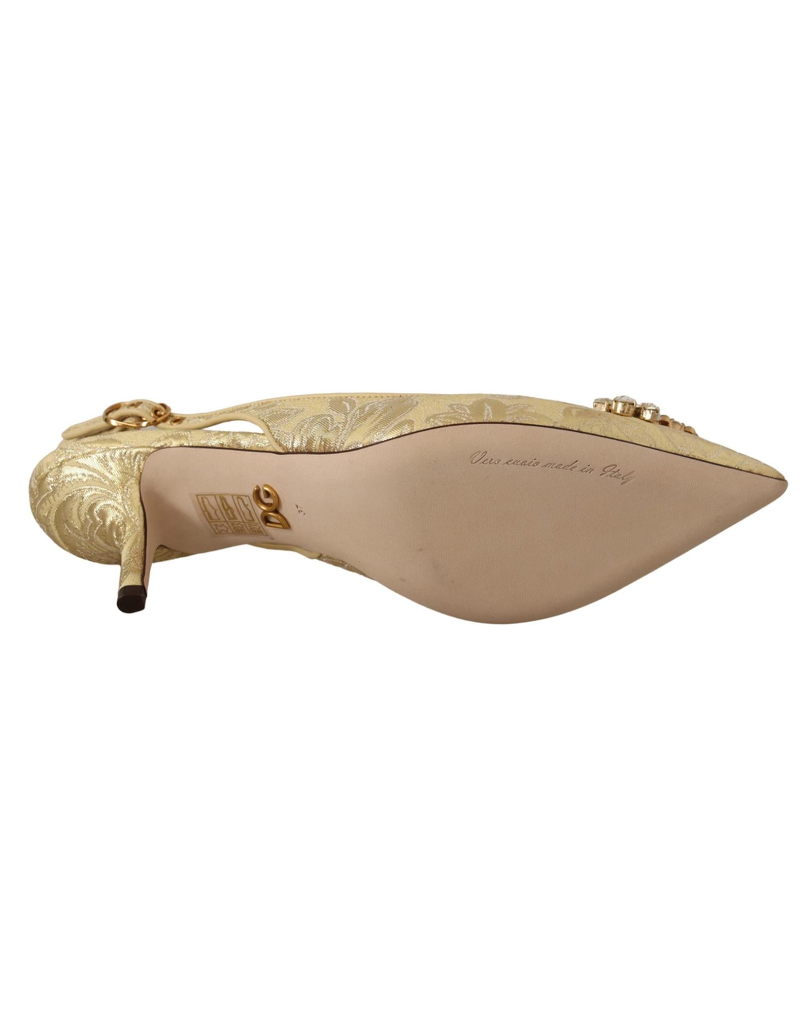 Crystal-embellished Slingback Heels by Dolce &amp; Gabbana 36.5 EU Women
