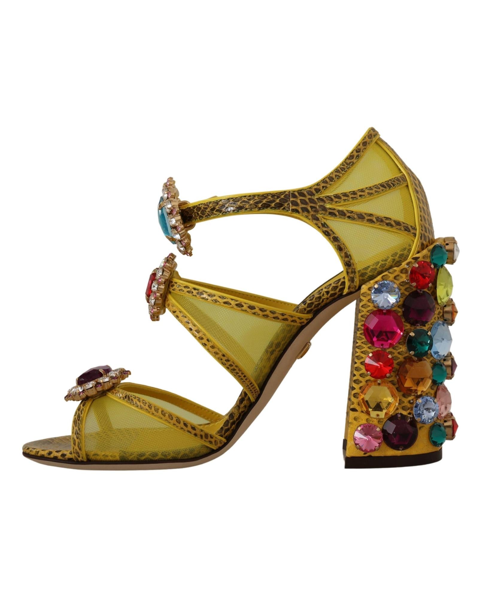 Brand New Dolce &amp; Gabbana Crystal Sandals 37 EU Women