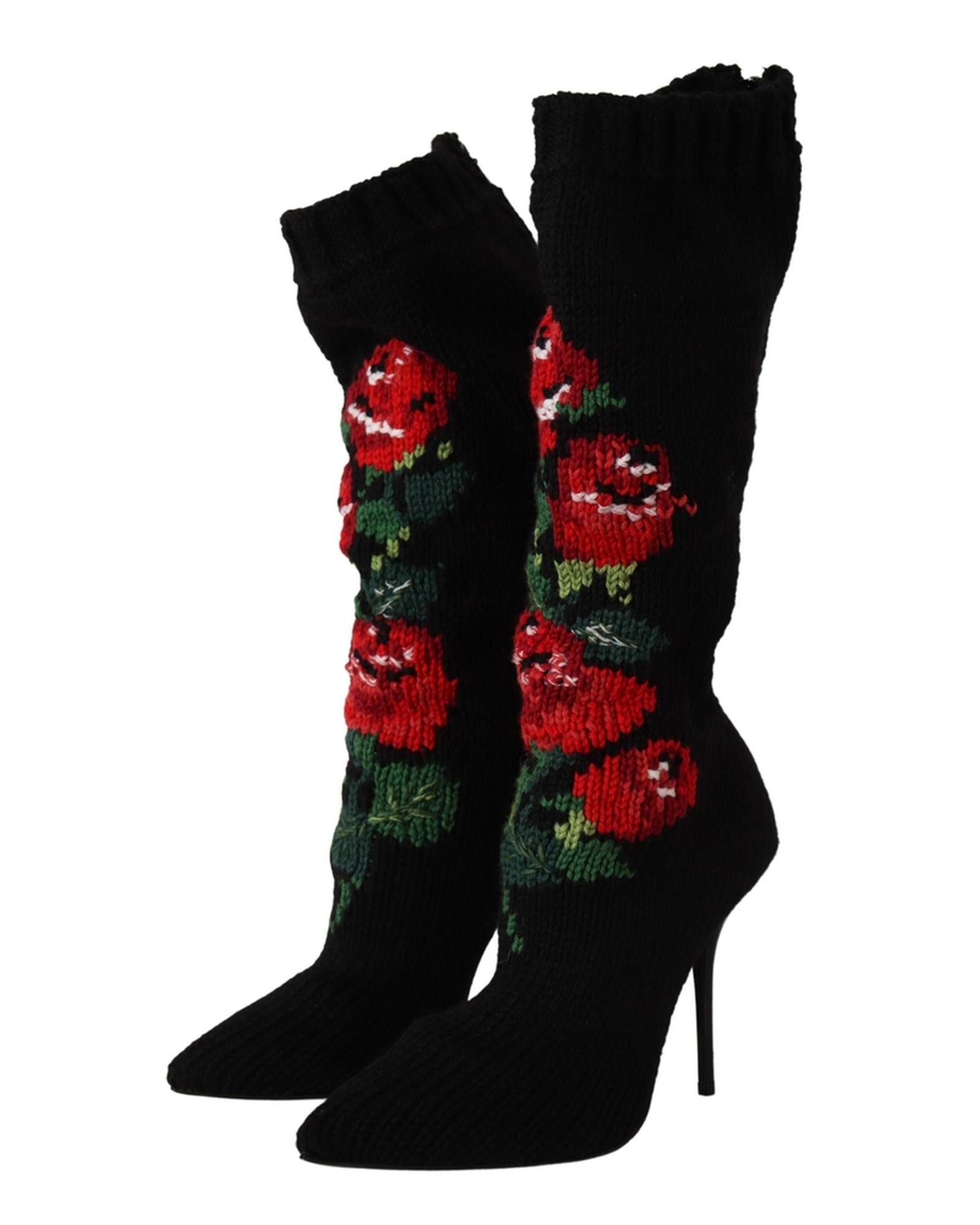 Dolce &amp; Gabbana Stretch Socks Boots 36.5 EU Women