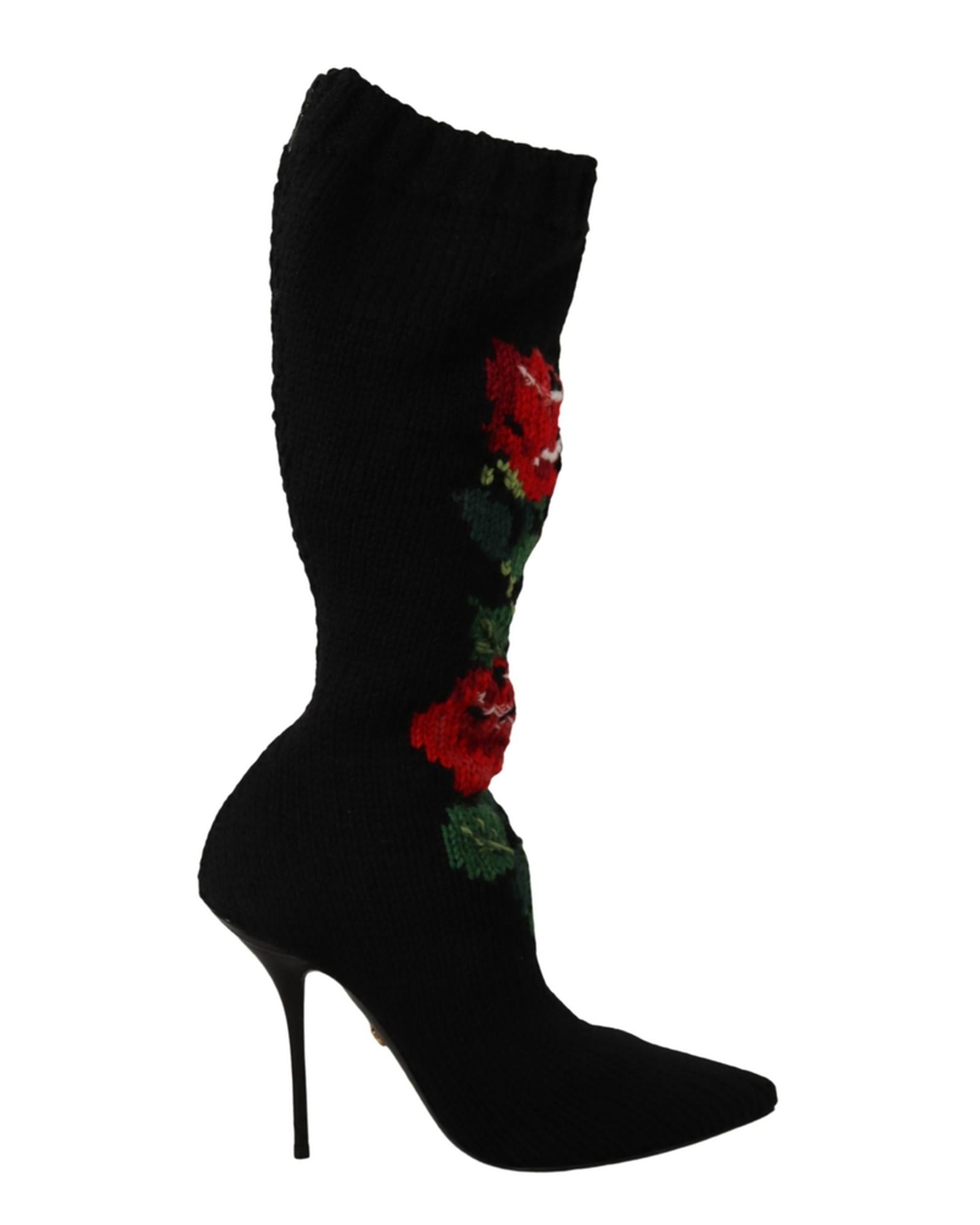 Dolce &amp; Gabbana Stretch Socks Boots 38 EU Women