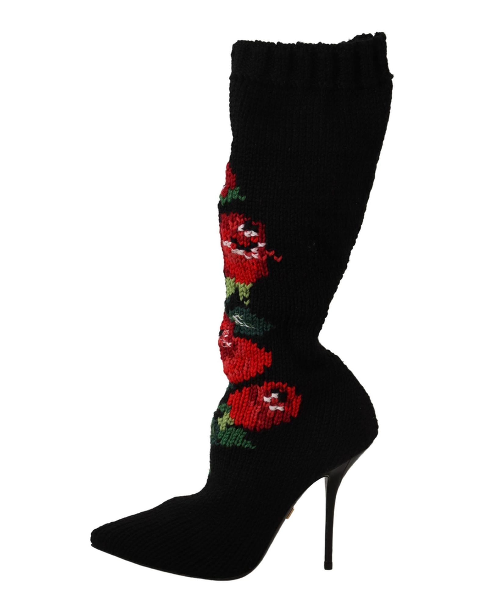 Dolce &amp; Gabbana Stretch Socks Boots 39.5 EU Women