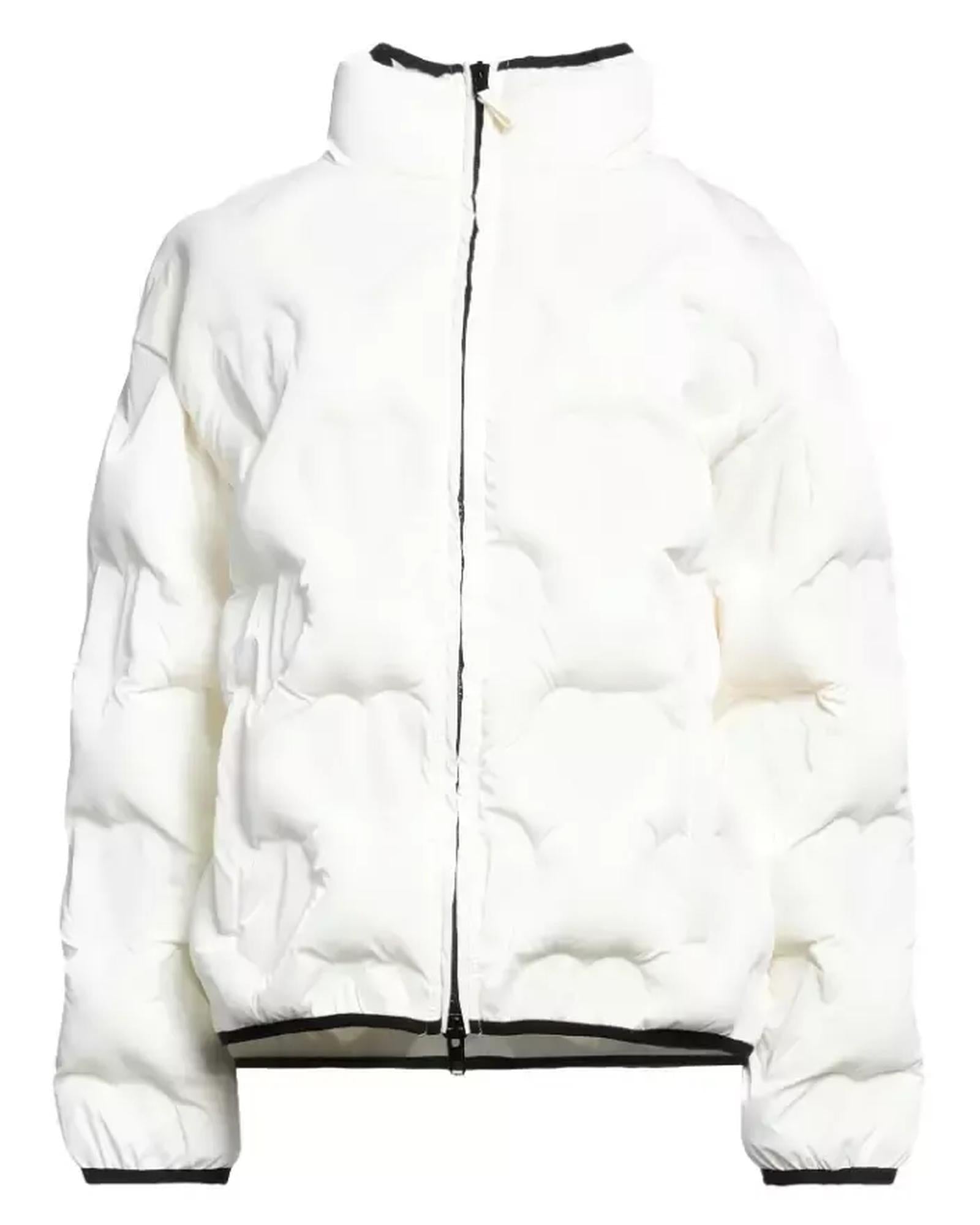 Love Moschino Polyester Down Jacket with Heart Decorations 42 IT Women