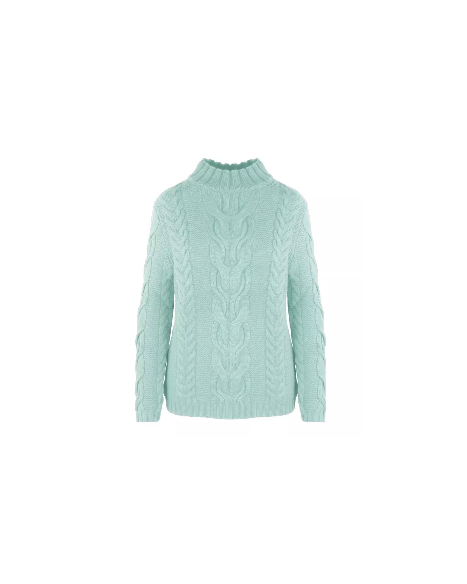 Malo Wool &amp; Cashmere Turtleneck with Braided Patterns S Women
