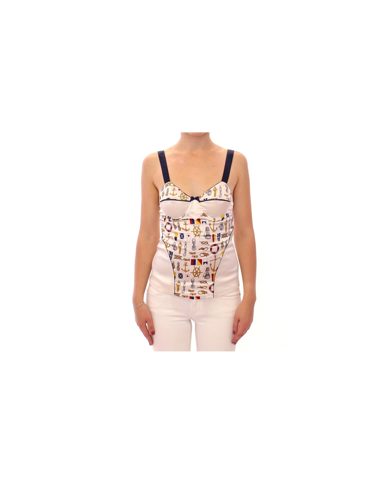 Dolce &amp; Gabbana D&amp;G Sailor Motive Print Tank Top 2 IT Women