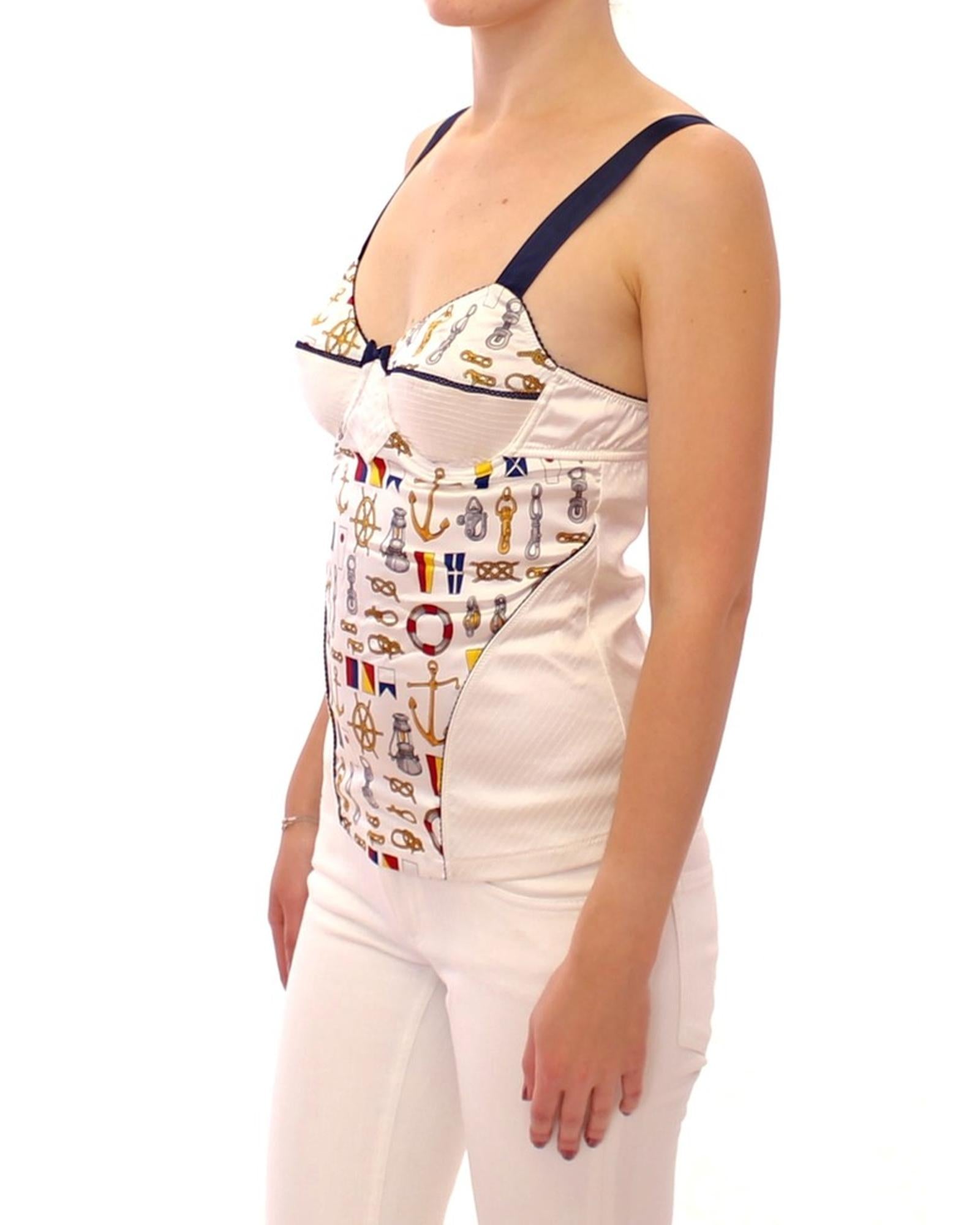 Dolce &amp; Gabbana D&amp;G Sailor Motive Print Tank Top 2 IT Women