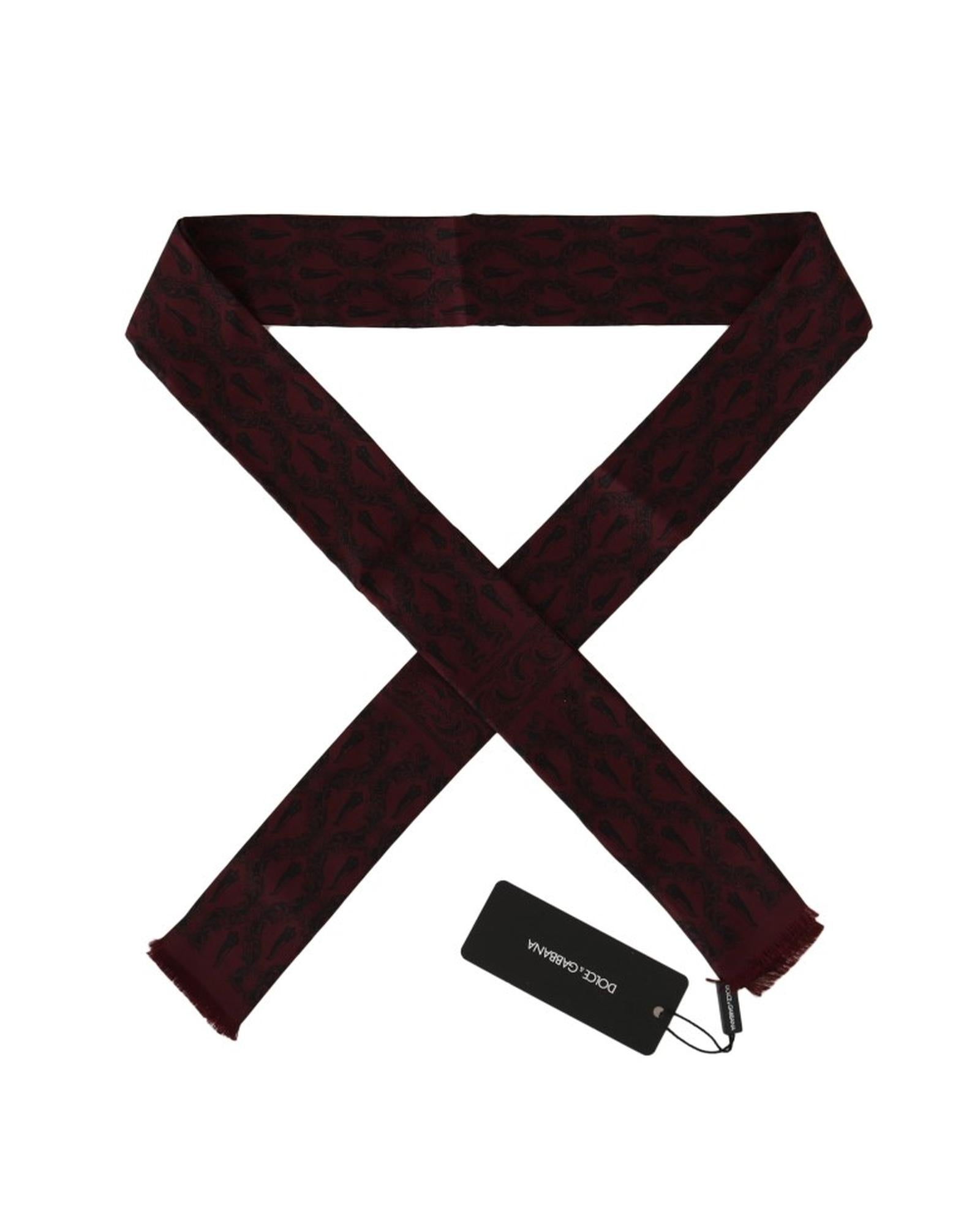 100% Silk Dolce &amp; Gabbana Tie Scarf Wrap One Size Men