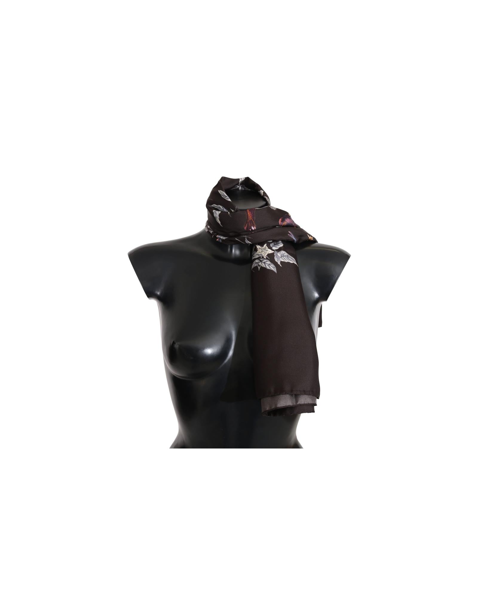 100% Silk Dolce &amp; Gabbana Scarf Wrap One Size Women