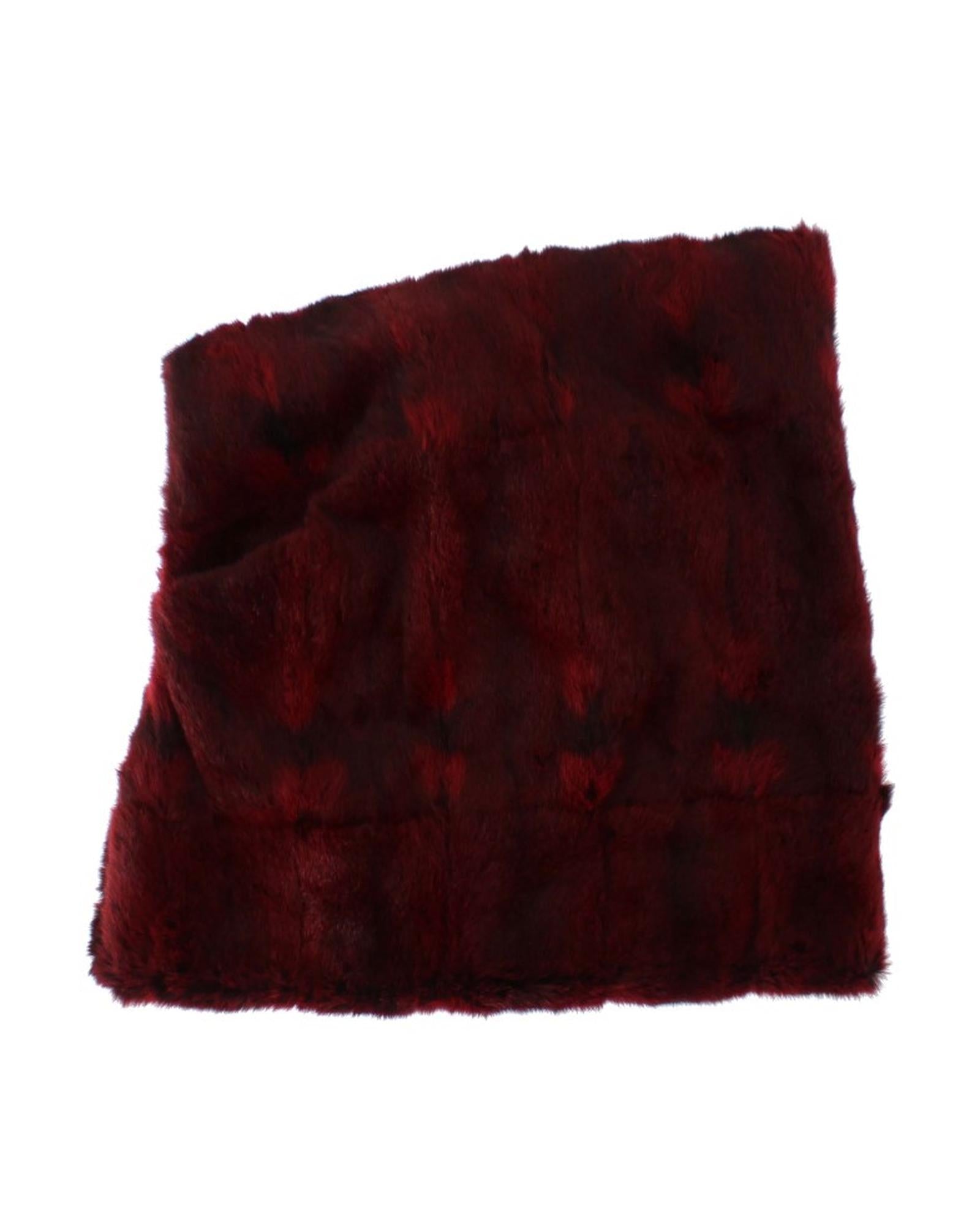 Dolce &amp; Gabbana Exclusive Hamster Fur Hooded Scarf One Size Women
