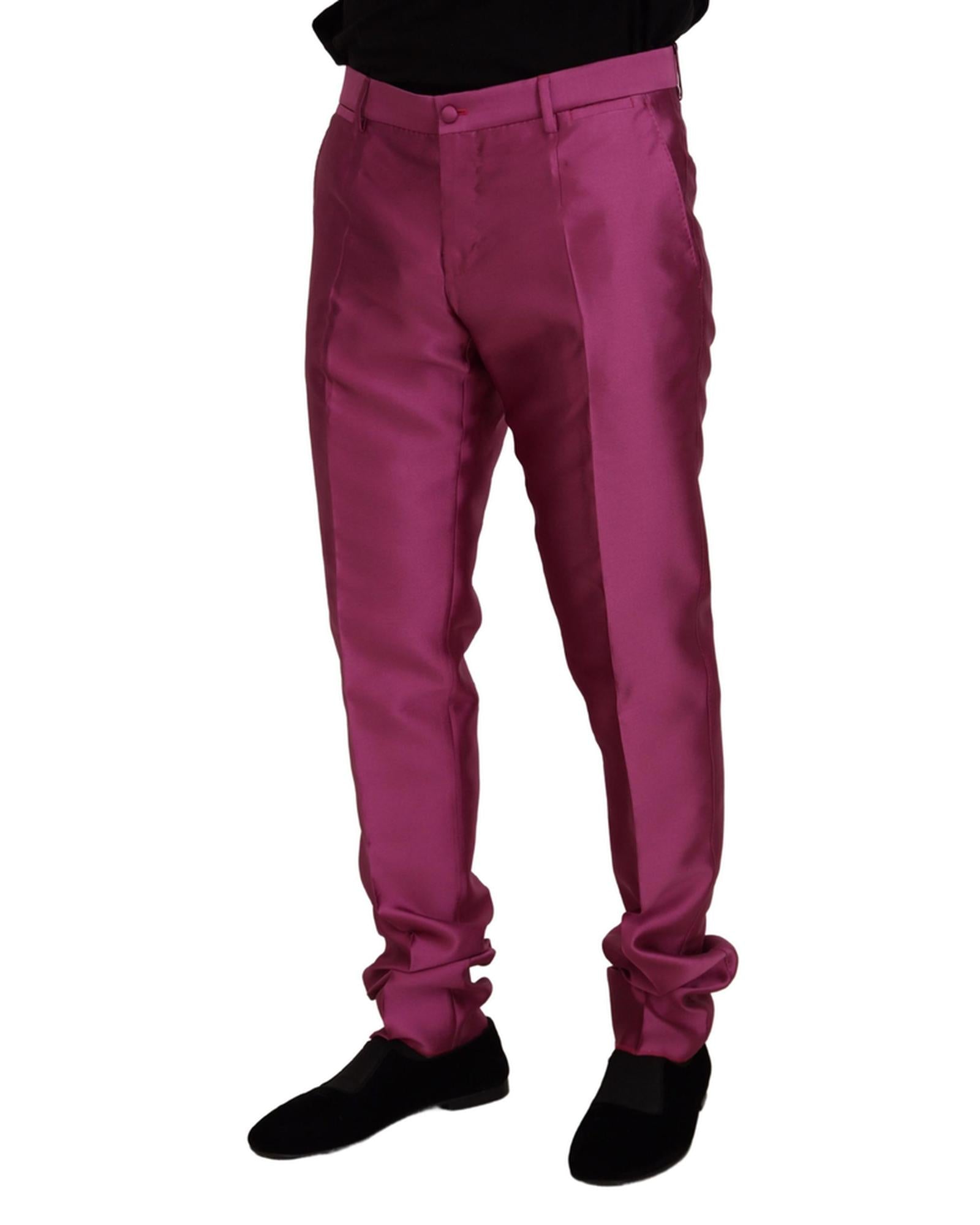 Formal Dress Pants with Slim Fit and Logo Details 46 IT Men