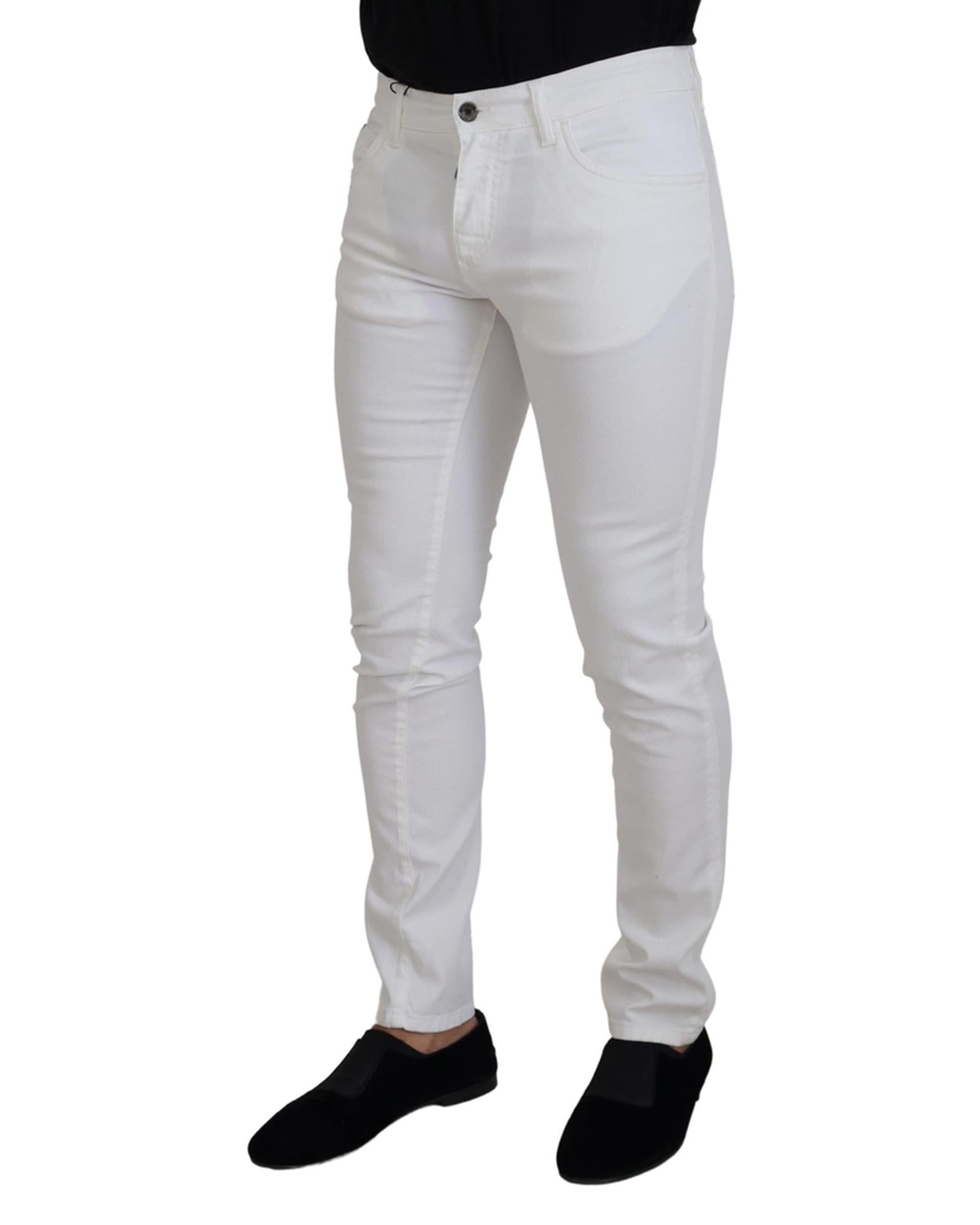 Authentic Dolce &amp; Gabbana Skinny Jeans with Logo Details 46 IT Men