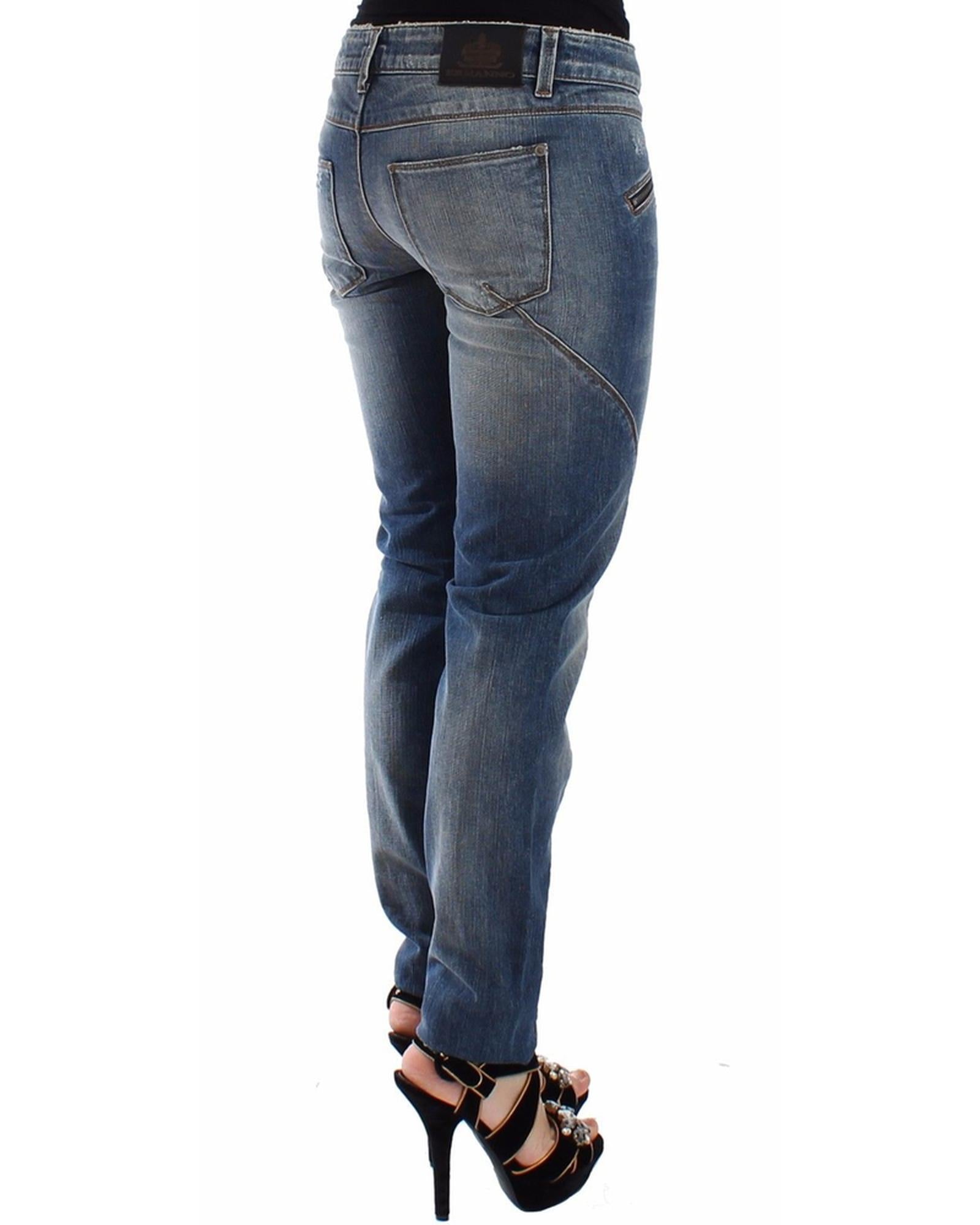 Authentic Ermanno Scervino Slim Blue Jeans 40 IT Women