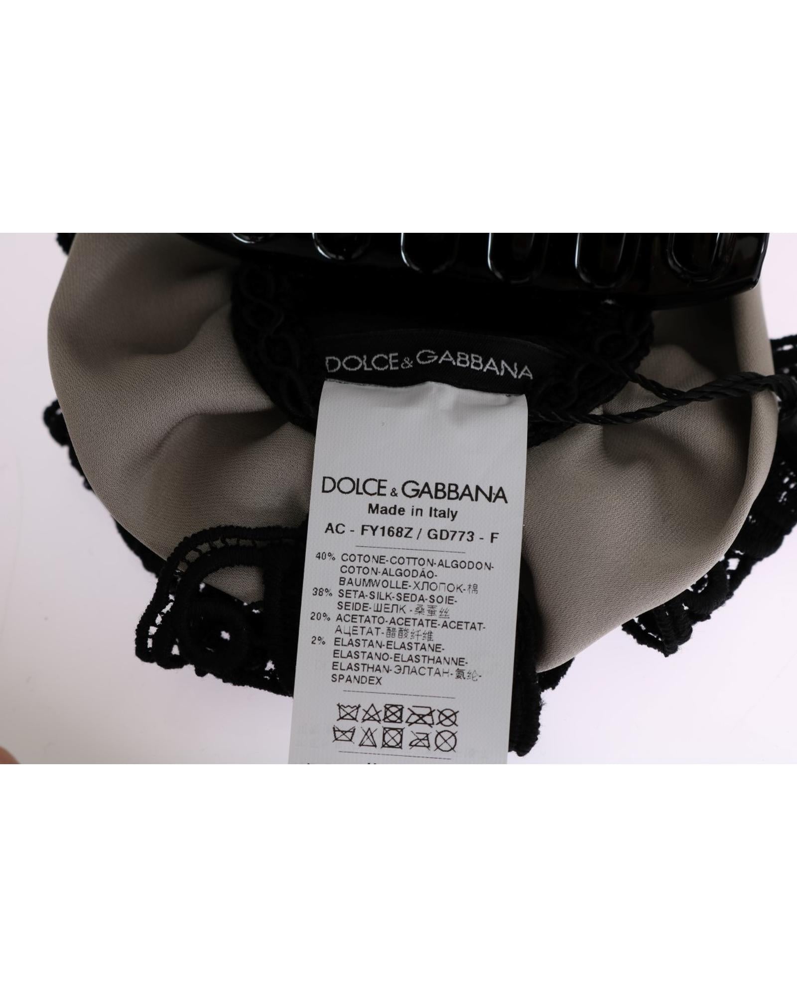 Floral Lace Hair Claw by Dolce &amp; Gabbana One Size Women