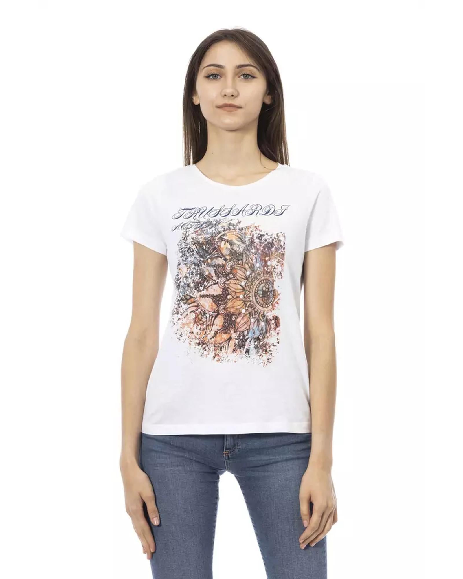Short Sleeve T-shirt with Front Print S Women