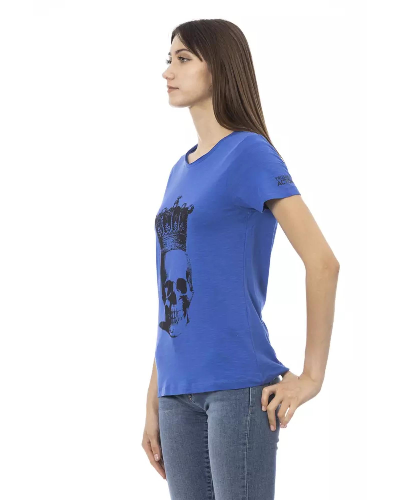 Short Sleeve T-shirt with Front Print XL Women
