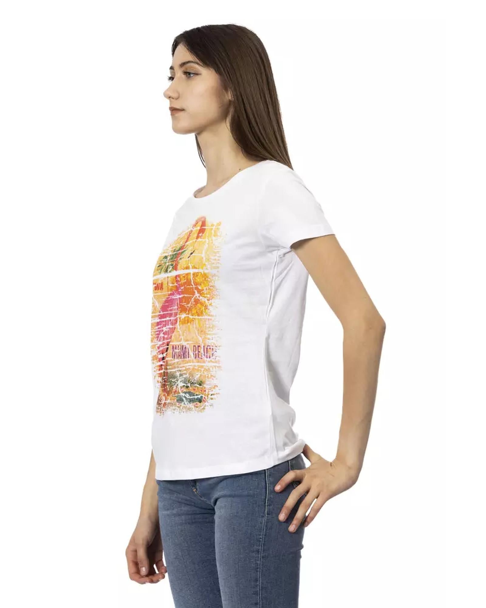 Short Sleeve T-shirt with Front Print S Women