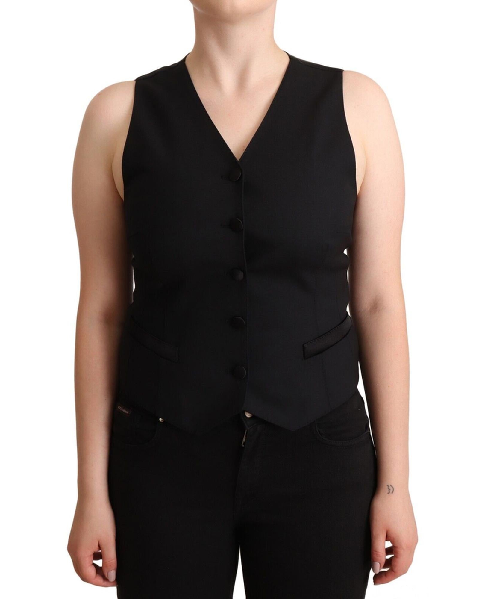 Gorgeous Dolce &amp; Gabbana Vest Top with Button Fastening 36 IT Women