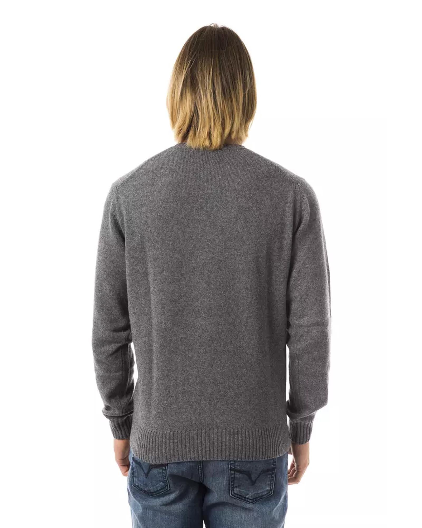Embroidered Crew Neck Sweater XL Men