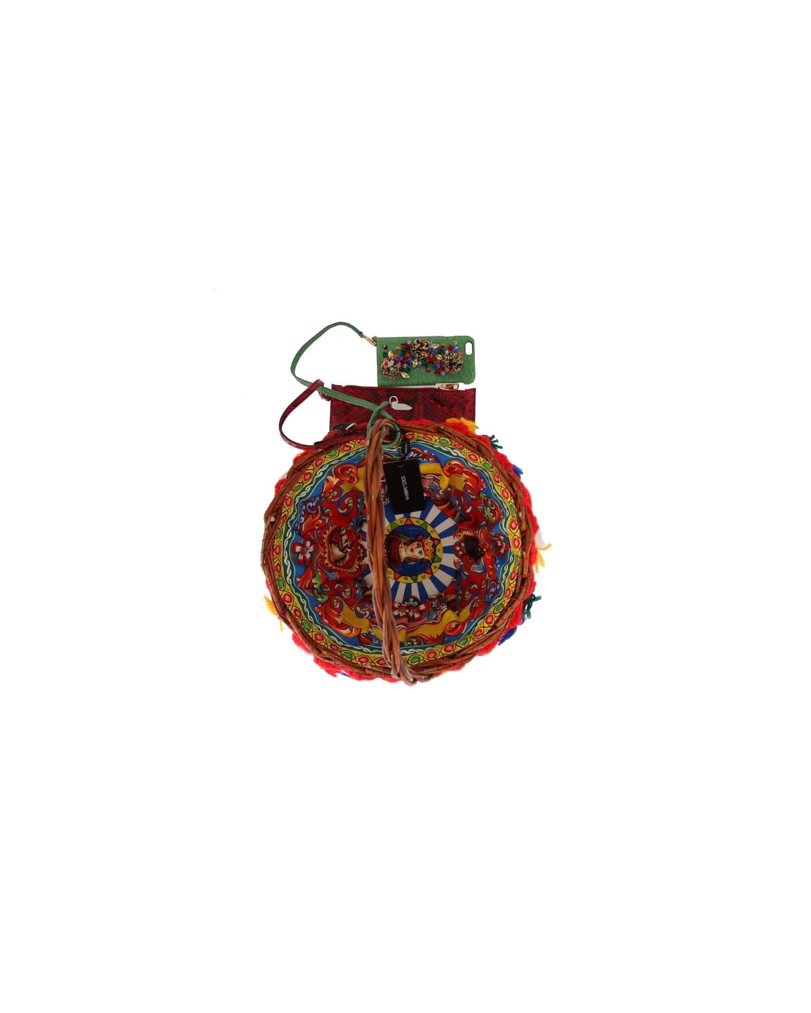 Dolce &amp; Gabbana AGNESE Pom Pom Crystal Bag One Size Women