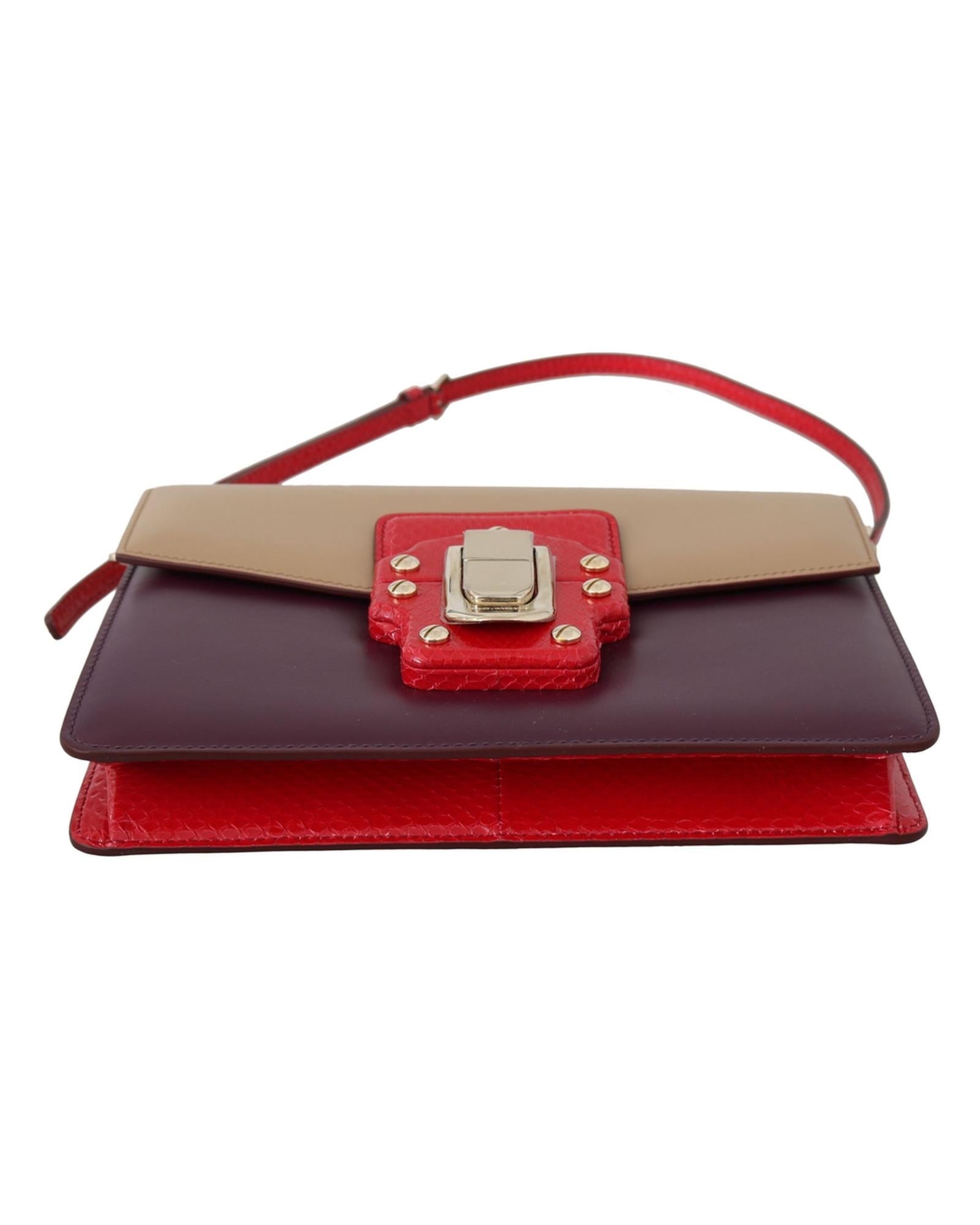 Dolce &amp; Gabbana Lucia Shoulder Messenger Bag with Detachable Strap One Size Women