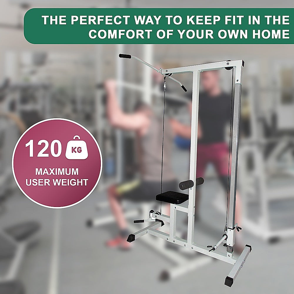 Home Fitness Multi Gym Lat Pull Down Workout Machine Bench Exercise