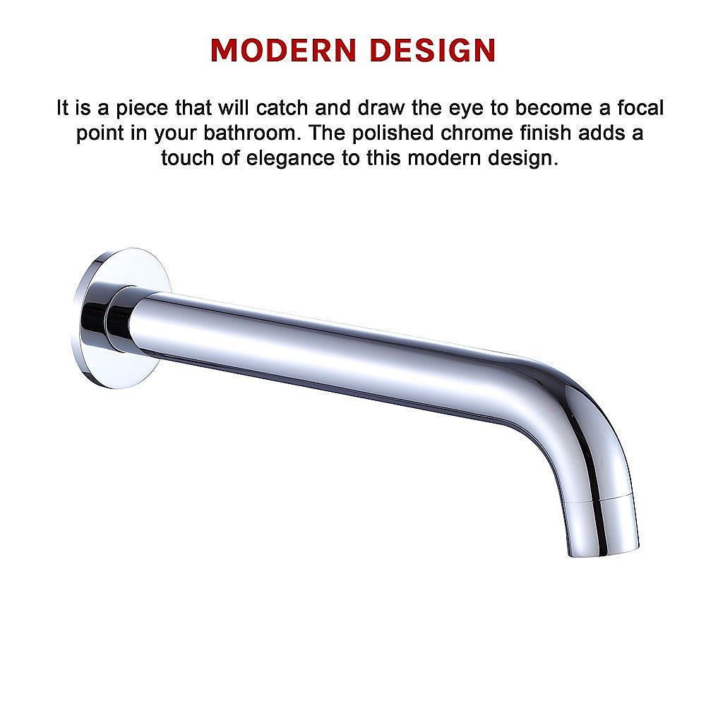 220mm Bath Spout in Polished Chrome Finish