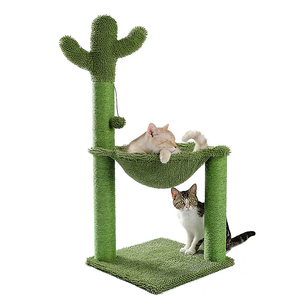 Cactus Cat Tree Tower Scratching Post Scratcher Kitten Condo House Play Bed Toys