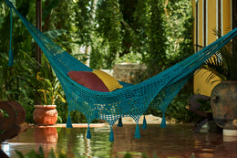 Mayan Legacy Queen Size Outdoor Cotton Mexican Hammock in Colorina Colour main image 1