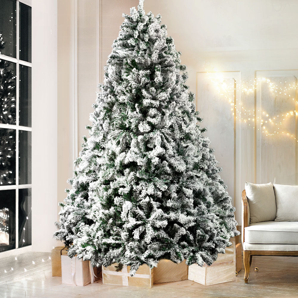Jingle Jollys Christmas Tree 1.8M 6FT Xmas Decorations Great Snowy Green