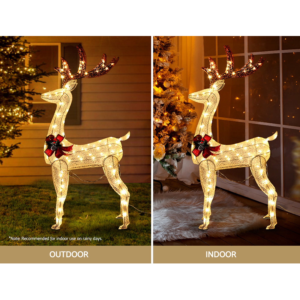 Jingle Jollys Christmas Lights LED Light Motif Reindeer Outdoor Decoration 3D